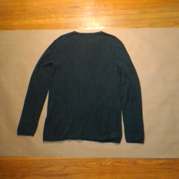 John Varvatos Linen-Blend Sweater Crewneck Rib-knit cuffs and bottom NWOT 09/24 - Picture 7 of 11